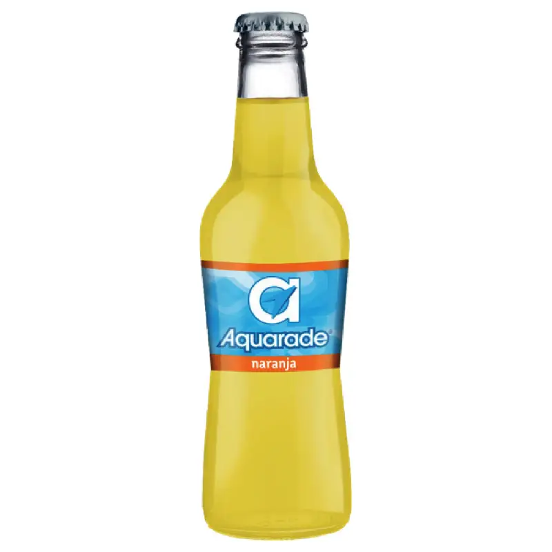 Aquarade Orange 24×0,25 Liter Glas Einweg Aquarade Orange 24×0,25 Liter Glas Einweg