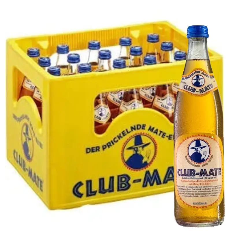Club-Mate 20 x 0.5L – Koffeinkick im Mehrwegformat Club Mate 20 X 0.5L – Koffeinkick Im Mehrwegformat