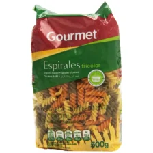 Gourmet Espirales Tricolor – Dreifarbige Spiralnudeln Für Bunte Vielfalt (500g Packung)