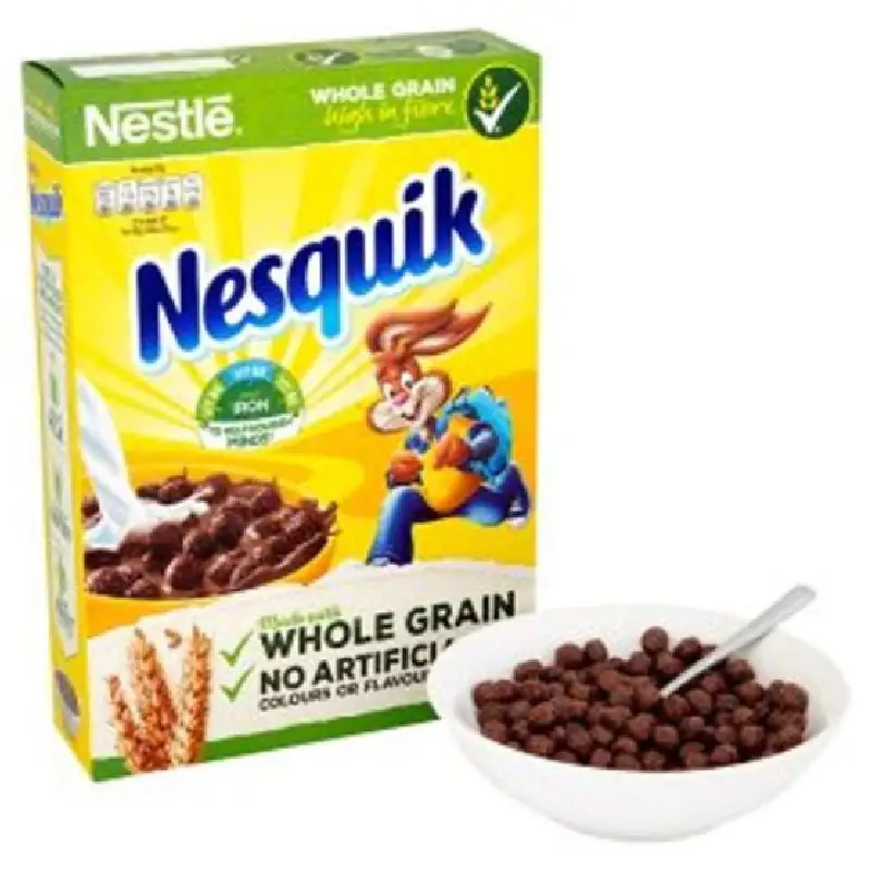 Nestlé Nesquik Cereal – Knuspriges Schoko-Frühstück (375g) Nestlé Nesquik Cereal – Knuspriges Schoko Frühstück (375g)