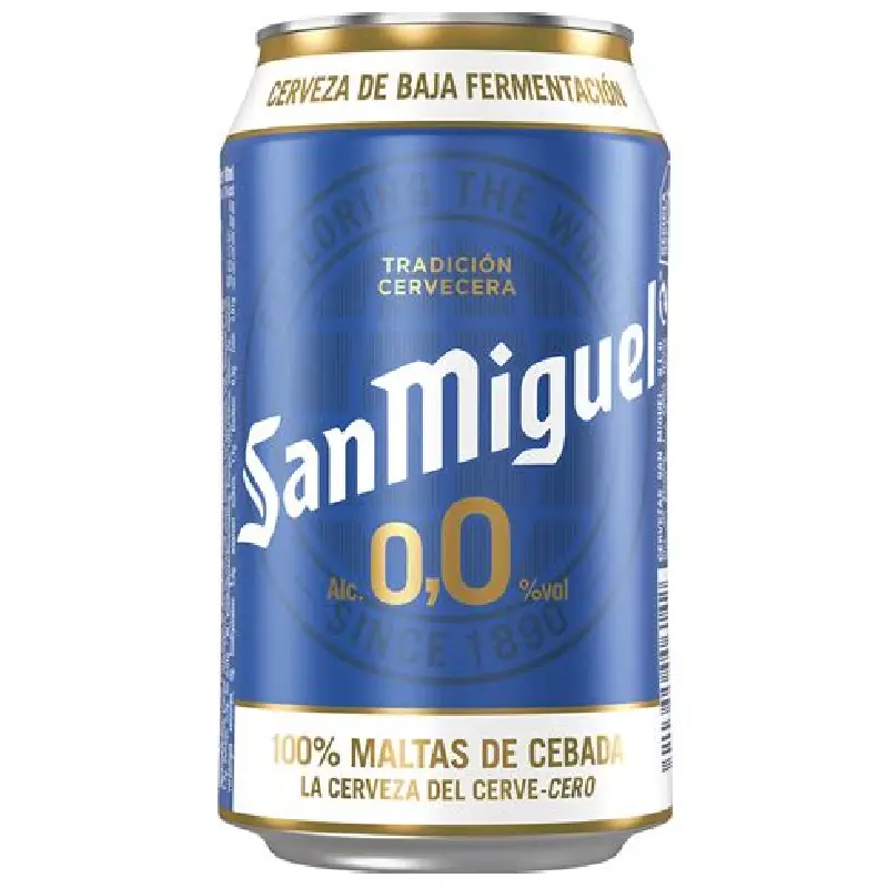 SAN MIGUEL 0,0 % alkoholfreies Bier 24 x 0,33l Dose Einweg SAN MIGUEL 0,0 % Alkoholfreies Bier 24 X 0,33l Dose Einweg