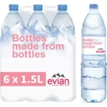 Evian Natural Mineral Water, 6 X 1.5L Amazon.coEvian Stilles Mineral Wasser, 6 X 1.5L