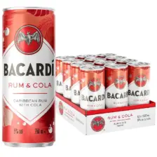 Bacardí Rum & Cola Mixed Drink 12x250ml