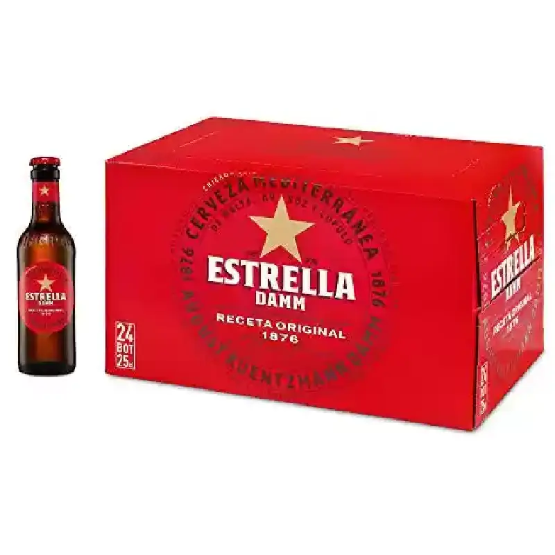 Estrella Damm Original 24 x 0,25L Glas Einweg Estrella Damm Original 24 X 0,25L Glas Einweg